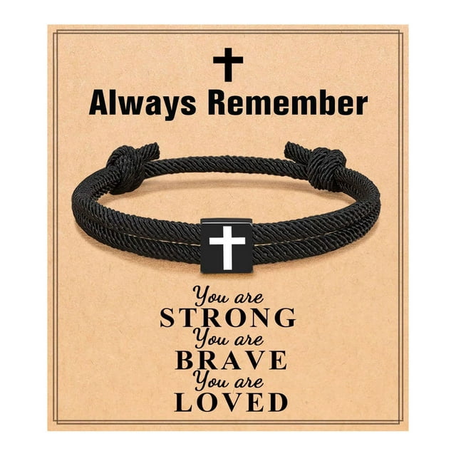 Bracelet Custom Message Card Bracelet for Loved Ones Memorial (For /Grandson/ Etc.) Greeting Card Setblank Card Note Card Folded Card Decorative Card Stationery Card Paper Card Handmade Card Writing