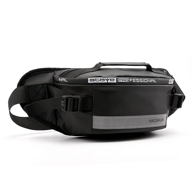 Bolsa De Pecho Bolsa de pecho para hombre, bolsa de mensajero de nailon seguro, accesorios para deportes al aire libre (negro) Tmvgtek Para Estrenar