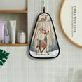 thumbnail image 4 of Hanging Hand Towels For Kitchen Bathroom Home Decor Lightweight The Reindeer Walking in The Snow, 4 of 6