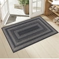 thumbnail image 2 of Enyhom Front Door Mat 24" x 36" Heavy Duty Durable Welcome Mat for Outdoor Indoor, Dirt Trapper Doormat ,Black Gray, 2 of 9