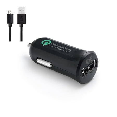 Cable Matters 18W/2.4A 1-Port USB Car Charger with Certified Qualcomm Quick Charge 2.0 (Best Qualcomm Quick Charge 2.0 Charger)
