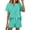 Lake Green, variant on MOSHU Womens Pajamas Sets Button Down Tops and Drawstring Shorts With Pockets Two Piece Lounge Sets Oufits