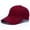 Wine, variant on HNMKIU Splice Hat Adjustable Washed Hole Casual Unisex Denim Baseball Visor Cap for Daily Wear Yellow,One Size