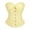 Yellow, variant on KHONTS Corset Tops for Women Bustier Shapewear Lace Waist Push up Bodysuits Yellow XS