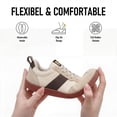 thumbnail image 4 of Sosenfer Women's Mesh Wide Toe Box Barefoot Shoes Zero Drop Walking Sneakers Minimalist Casual Shoes Beige, 4 of 5