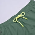 thumbnail image 6 of HCNTES Men's Swim Trunks Hawaiian Bathing Mesh Lining Suit Swimsuits Beach Shorts with Pockets(Green,M), 6 of 7