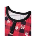 thumbnail image 6 of Hirigin Matching Christmas Pajamas For Family, Baby Romper/Dog Clothes/Plaid Print Tops and Pants Sleepwear Set, 6 of 10