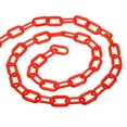 thumbnail image 1 of Unique Bargains 0.2' Diameter 33Ft Length Plastic Chain Barrier Safety Link Chain Stanchion for Crowd Control, Red, 1 of 5