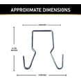 thumbnail image 2 of Rizz-Man Manufacturing Trailer Safety Chain (Pair) with Safety Hook & 2-Inch Chain Hanger - 24 Inch Length for Each Chain, 1/4" Diameter, for Reliable Transportation (7800 LB), 2 of 5