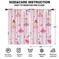 thumbnail image 2 of Blackout Kids Curtains,Pink Ballerina Princess Pattern Childrens Insulated Curtains Set Of 2,Bedroom Essentials,Toddler Room Decor 52"x84", 2 of 5