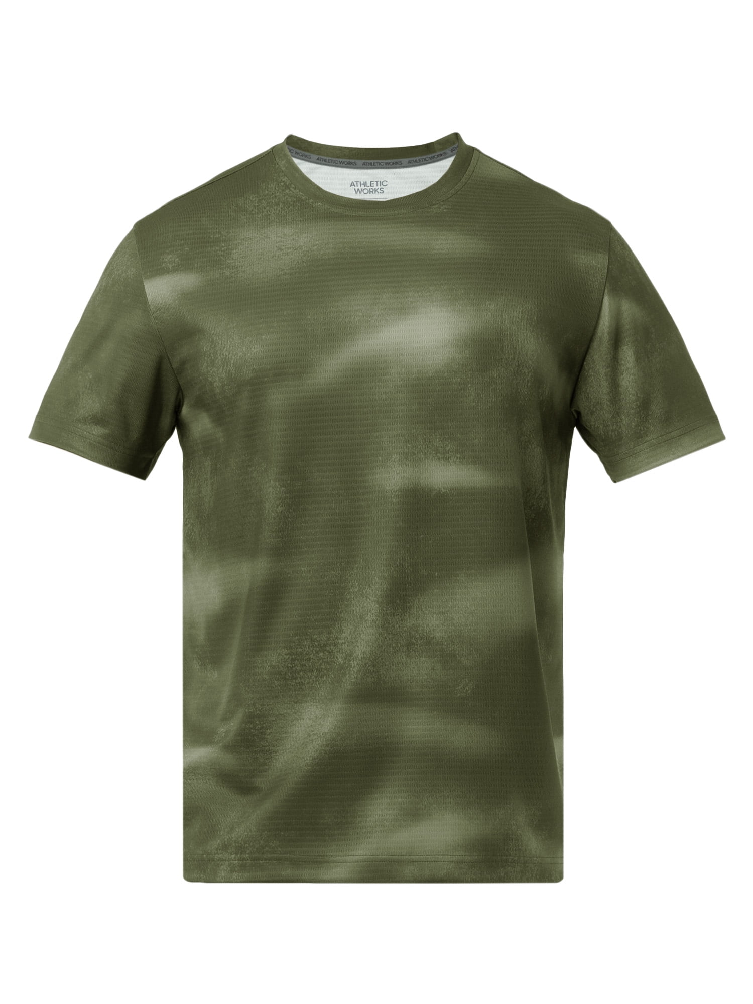 Athletic Works Men's and Big Men's Core Linear Mesh Active Short Sleeve Tee, Sizes S-3XL