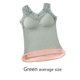 thumbnail image 2 of Jumpingount Invierno otoño mujer encaje cuello en V ropa interior cálida Chinlon Lencería diseño Simple capa Base chaleco Bottoming Tops ropa Camisetas sin mangas Verde 37.5-65 kg, 2 of 6