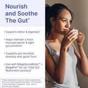 Microbiome Labs MegaMucosa - Amino Acids Supplement with Dairy-Free Immunoglobulins - Gut Health + Immune Support for Women & Men - for Complete Mucosal Support 180 Capsules