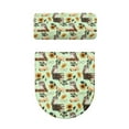 thumbnail image 5 of FORUDESIGNS Owl Book Sunflower Print Toilet Lid Cover Toilet Tank Cover 2 Pieces Non-Fading Toilet Lid Protector, Machine Washable Seat Covers for Bathroom Decoration Accessories, 5 of 8