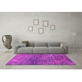 thumbnail image 3 of Ahgly Company Indoor Square Oriental Pink Industrial Area Rugs, 4' Square, 3 of 4