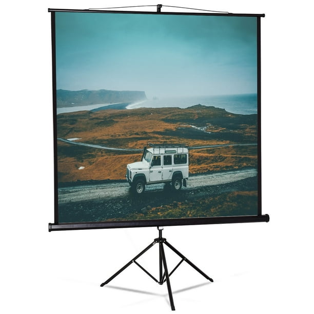 Costway 84'' Tripod Floor Stand Pull Up Projection Screen Adjustable
