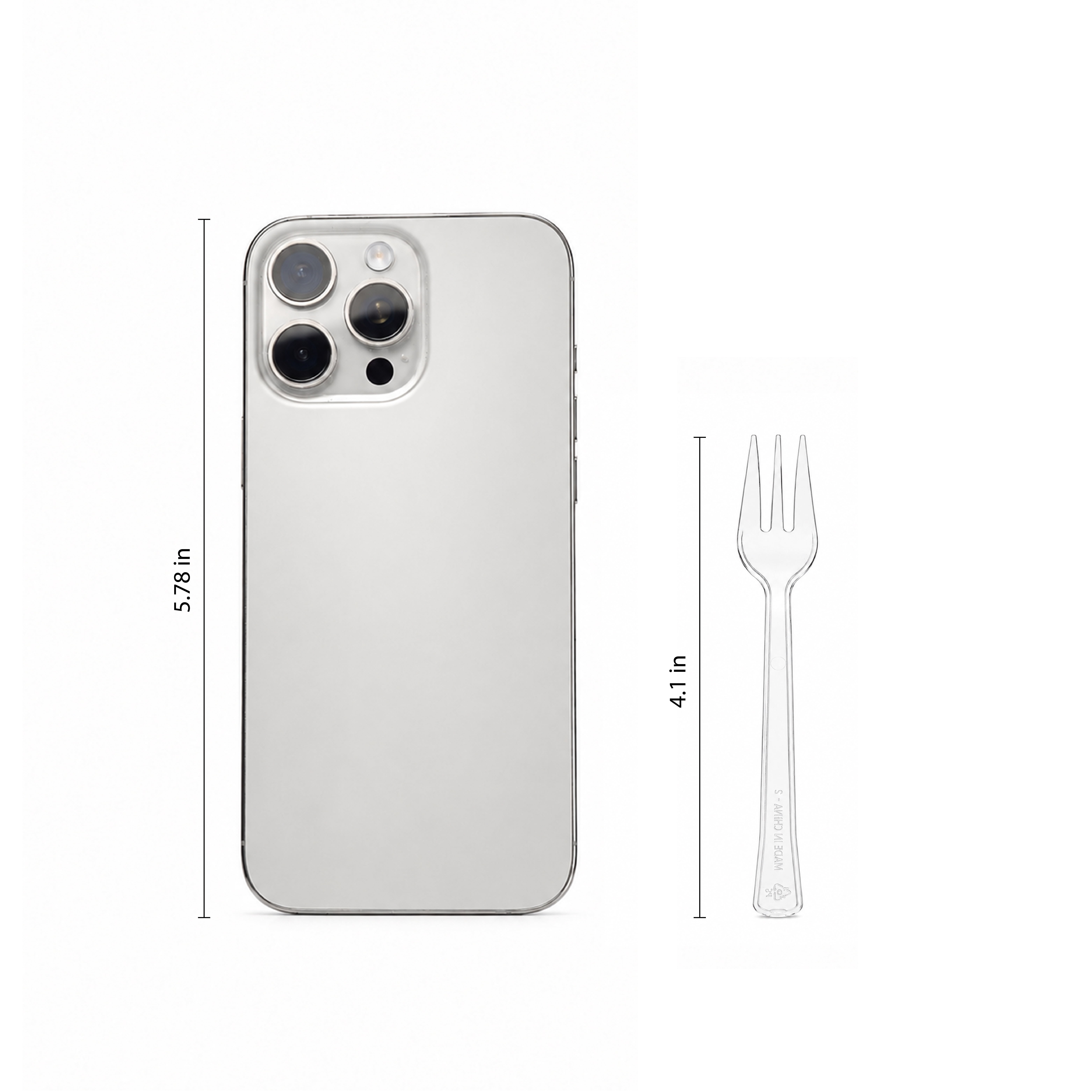 48 Count, 4.1 IN Clear Disposable Plastic Cocktail Forks, by Way To Celebrate