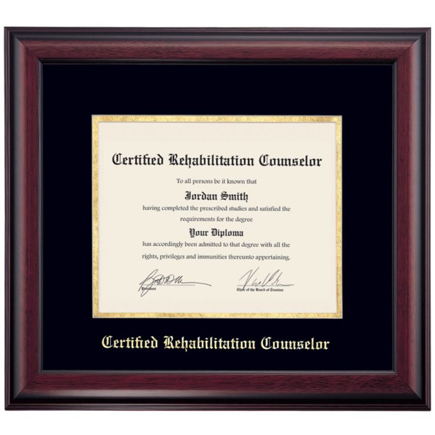 OCM Diploma Frame for Certified Rehabilitation CounselorDocuments, 16