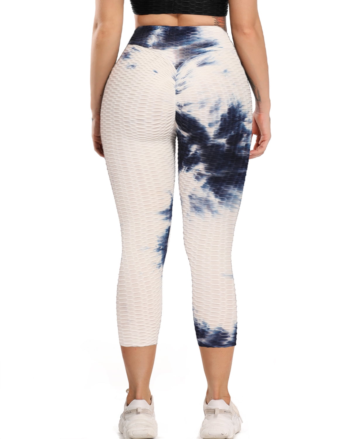 navy capri workout pants