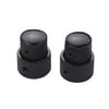Tomshine 2 Sets Dual Concentric Stacked Control Knobs for Electric Bass Guitars Black Color