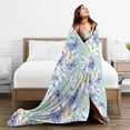 thumbnail image 5 of KLL Fleece Blanket Plush Throw Blanket Colorful Butterfly ,Soft Fuzzy Cozy Flannel Blanket for Couch Sofa Bed.(40"x30" ), 5 of 7