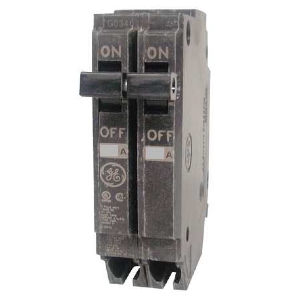 GE THQP215 15 A Plug In Standard Miniature Circuit Breaker , 120/240V