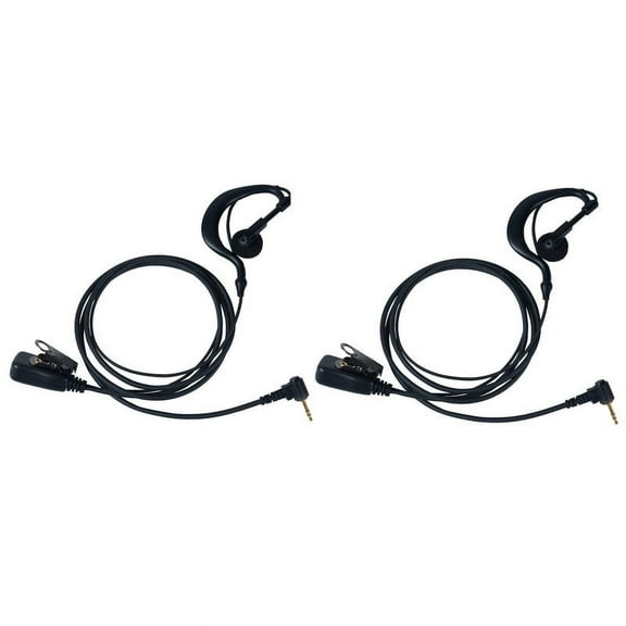 TDYUSG G Shape Earpiece with PTT Mic Compatible with motorola Talkabout MR350R MH230R T260 T200TP T260TP T460 T600 MT350R Walkie Talkie Two Way Radio 2Pack