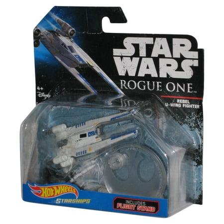 Star Wars Hot Wheels Rogue One (2016) Rebel U-Wing Fighter Starships Vehicle - (Card Minor Wear)