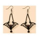 thumbnail image 5 of Pendientes negros retro de 2 piezas, pendientes de moda de murciélago extraño (negro) oso de fresa Electrónica, 5 of 5