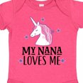 thumbnail image 4 of Inktastic My Nana Loves Me Unicorn Girls Baby Bodysuit, 4 of 5
