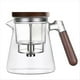 thumbnail image 1 of Tetera de Vidrio con Separador de Agua y de Madera, Tetera Mágica, Tetera de Vidrio con Colador, Juego de Té de 800 Ml., 1 of 10