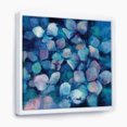 thumbnail image 1 of Abstract Blue Flower Petals - Traditional Framed Canvas, 1 of 3