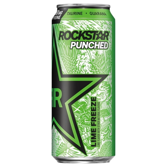 Rockstar Lime Freeze Energy Drink 16 Oz Can