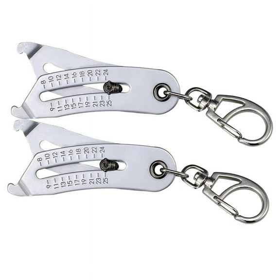 Portable Precise Thread Size Checker Keychain