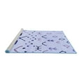 thumbnail image 2 of Ahgly Company Machine Washable Indoor Rectangle Solid Blue Modern Area Rugs, 8' x 10', 2 of 4