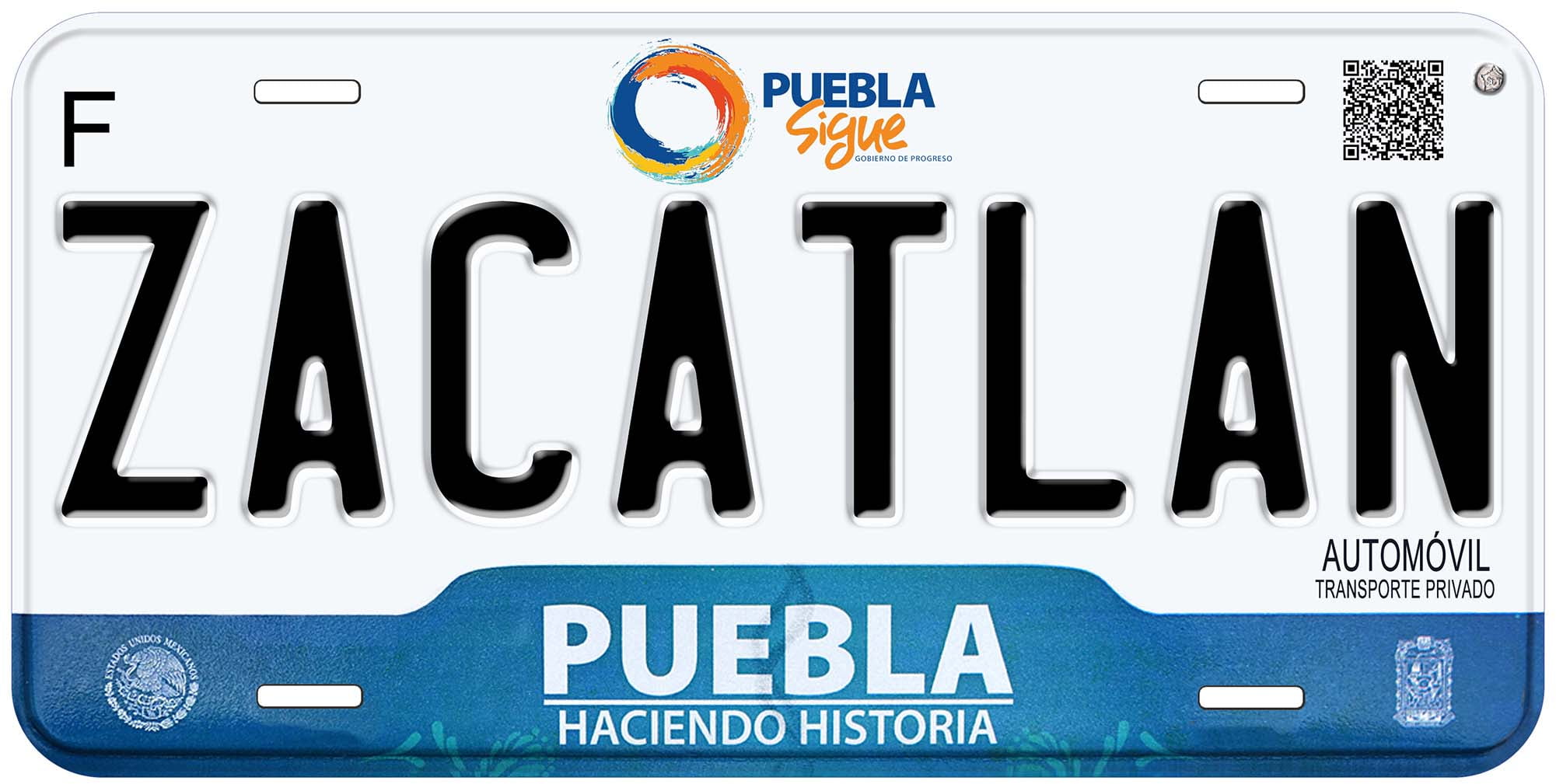Zacatlan Puebla Mexico Novelty Car License Plate