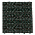 thumbnail image 2 of Ambesonne Floral Shower Curtain, Blossoming Flowers Design, 69"Wx70"L, Charcoal Grey Aqua Coral, 2 of 4