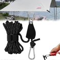 thumbnail image 1 of 2023 Portable Adjustable Fix Camping Rope, 4m Windproof Rope For Adjusting The Pulley, Tent High Strength Fast Release Pulley Camping Rope, 1 of 5