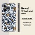 thumbnail image 1 of Destaca entre la multitud: funda de teléfono plateada mate de doble capa con estampado de dibujos animados extravagantes para iPhone 15 Pro Max 14 13 12 Pro 11, 1 of 4