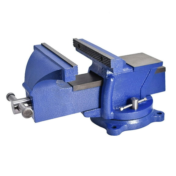 munirater 6" Bench Vise Table Top Clamp Press Locking Swivel Base Heavy-Duty for Crafting Painting Sculpting Modeling Electronics Soldering Woodworking and Fishing Tackle