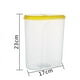 thumbnail image 2 of Caja de almacenamiento Contenedor de almacenamiento de cereales Tanque de almacenamiento de plástico transparente Cocina Café Nueces Granos de café Artículos diversos Caja de almacenamiento sellada Contenedores de cereales (3 piezas, rojo+blanco+amarillo) JM, 2 of 5