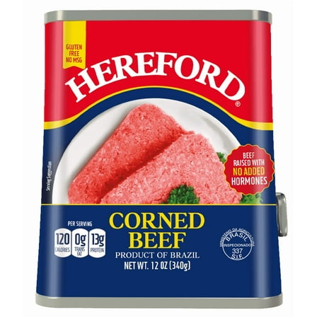 Pack of 12, Hereford Corned Beef, 12 oz