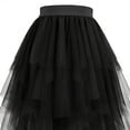 thumbnail image 2 of Tulle Skirts for Girls High Elastic Waist Midi Skirt Tutu A-Line Mesh Layered Skirts, 2 of 6