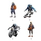 thumbnail image 5 of Figuras de esqueleto de resina acrílica Inteprter para decoración de Halloween motocicleta Type3 NO3, 5 of 6
