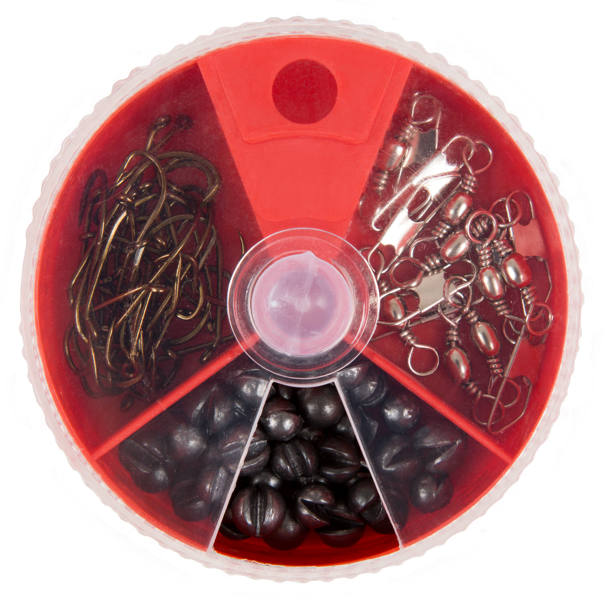 75 Piece Fishing Hook, Sinker, Swivel Set Supplemental or Beginner