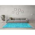 thumbnail image 3 of Ahgly Company Indoor Square Persian Light Blue Bohemian Area Rugs, 8' Square, 3 of 4