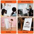 thumbnail image 4 of Whiteboard Easel – Magnetic Dry Erase with Tripod Stand – Height Adjustable & Portable – 3-Layer Surface, Removable Tray – Office, Educational & Home – 36"x24" –White, 4 of 7