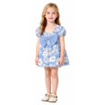 thumbnail image 2 of PINQI Baby Midi Blouse Girls Short Sleeves Flower Bow Tie Top Summer Print T-shirt Blouse Tops Casual Clothes for 0 to 18 Months, 2 of 7