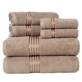 thumbnail image 4 of Lavish Home 100% Cotton Hotel 6 Piece Towel Set - Taupe, 4 of 10