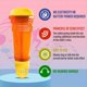thumbnail image 3 of Micrófono Echo para niños y niños pequeños: micrófono de karaoke mágico vintage sin batería, juguete de amplificación de voz para cantar, logopedia y comunicación (naranja) Rojo Verde, 3 of 5